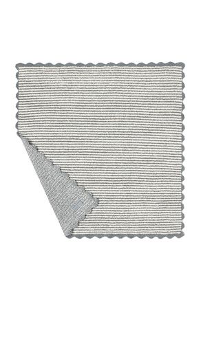 Kids Cozychic Stripe Scallop Receiving Blanket 30x30 en - Barefoot Dreams - Modalova
