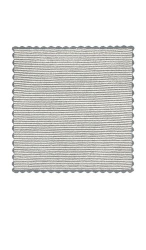 Kids Cozychic Stripe Scallop Receiving Blanket 30x30 en - Barefoot Dreams - Modalova