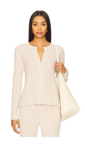GILET MAILLE TORSADÉE VOLANTÉE CABLE KNIT CARDIGAN WITH RUFFLE en . Taille L. Also en - Barefoot Dreams - Modalova