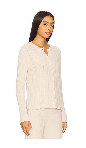 GILET MAILLE TORSADÉE VOLANTÉE CABLE KNIT CARDIGAN WITH RUFFLE en . Taille L. Also en - Barefoot Dreams - Modalova