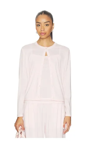 GILET POINTELLE RIB CARDIGAN WITH SCALLOP TRIM en . Taille XS. Also en M - Barefoot Dreams - Modalova