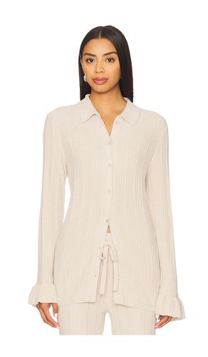 CozyChic Ultra Lite Ribbed Ruffle Cuff Shirt en . Taille L. Also en - Barefoot Dreams - Modalova