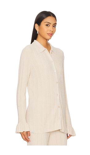CozyChic Ultra Lite Ribbed Ruffle Cuff Shirt en . Taille L. Also en - Barefoot Dreams - Modalova