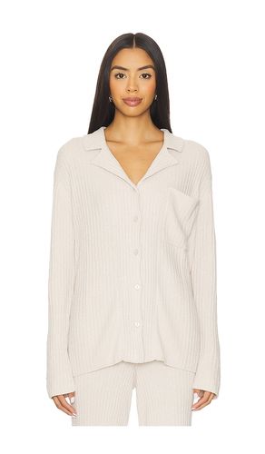 CHEMISE BOUTONNÉE CÔTELÉE ULTRA-LÉGÈRE EN LUREX COZYCHIC COZYCHIC ULTRA LITE LUREX RIB BUTTON FRONT SHIRT en . Taille S. Also en XL - Barefoot Dreams - Modalova
