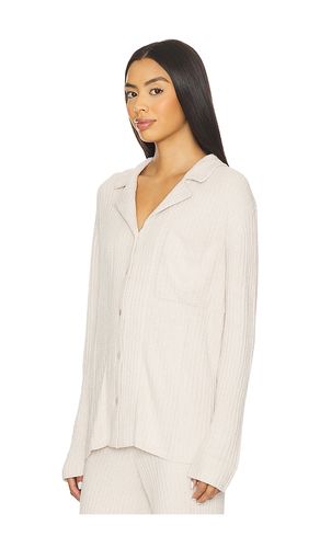 CHEMISE BOUTONNÉE CÔTELÉE ULTRA-LÉGÈRE EN LUREX COZYCHIC COZYCHIC ULTRA LITE LUREX RIB BUTTON FRONT SHIRT en . Taille S. Also en XL - Barefoot Dreams - Modalova