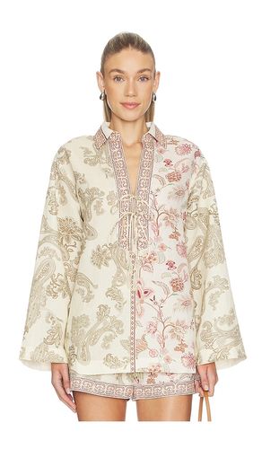 Drop Shoulder Collared Tunic in . Size L. Also in M, S, XL, XS - HEMANT AND NANDITA - Modalova