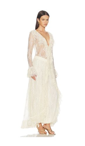 CAPE OUVERTE RUFFLED FRONT OPEN CAPE en . Taille M. Also en S, XXS - HEMANT AND NANDITA - Modalova