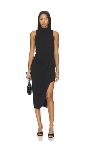 Mock Neck Pleated Dress en . Taille L. Also en M, S, XS - Bobi - Modalova