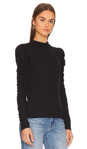 Shirred Sleeve Turtleneck Top en . Taille XS. Also en S, M, L - Bobi - Modalova
