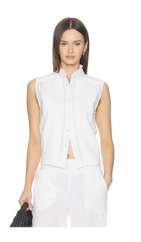 Pintuck Sleeveless Top en . Taille L. Also en M, S, XS - Bobi - Modalova