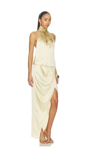 ROBE HALTERNECK SAND PEARL EMBROIDERED en . Taille 36. Also en - BALMAIN - Modalova