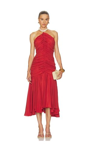 ROBE SHELL DETAIL DRAPED CREPE LONG en . Taille 34. Also en 40 - BALMAIN - Modalova