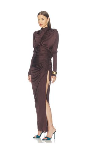 ROBE OPEN BACK SLIT VISCOSE JERSEY LONG en . Taille 34. Also en 38 - BALMAIN - Modalova