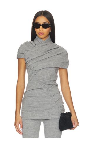 Short Sleeve Draped Top en . Taille 34/0. Also en 40/6 - BALMAIN - Modalova