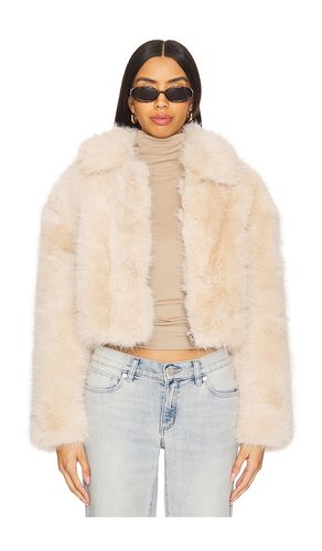 BLOUSON CROPPED IMITATION FOURRURE en . Taille L. Also en S, XS - BLANKNYC - Modalova