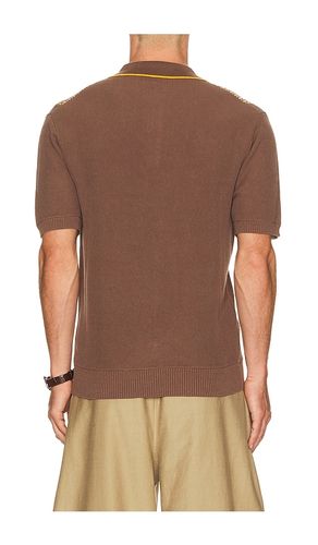 Knit Polo Front Stripe Jacquard en . Taille L. Also en M, S, XL - Beams Plus - Modalova