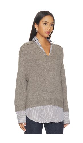 PULL SUPERPOSÉ IMPRIMÉ COL V en . Taille M. Also en S - Brochu Walker - Modalova