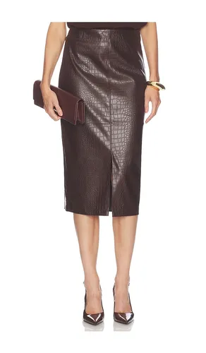Esme Croc Embossed Skirt en . Taille M. Also en XS - Brochu Walker - Modalova