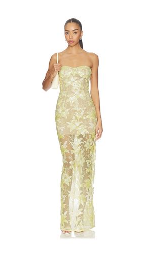 Daffodil Sequin Dahlia Strapless Maxi Dress in . Size L. Also in M, S, XS - Bronx Banco - Modalova