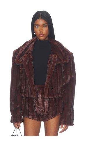 Faux Mink Long Sleeve Jacket en . Taille L. Also en M, S, XL, XS - Bronx Banco - Modalova