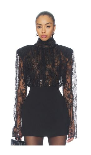 Sequin Lace Long Sleeve Bodysuit en . Taille L. Also en M, S, XL, XS - Bronx Banco - Modalova