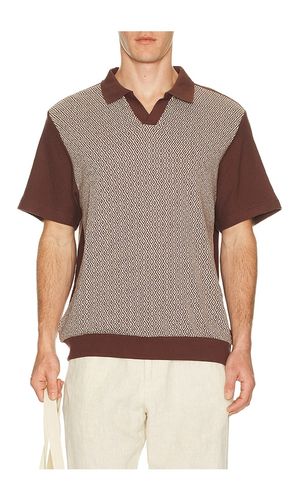 Theo Jacquard Short Sleeve Polo in . Size S. Also in XL/1X - Brixton - Modalova