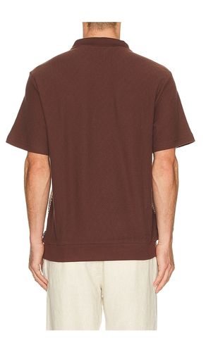 Theo Jacquard Short Sleeve Polo en . Taille M. Also en S - Brixton - Modalova