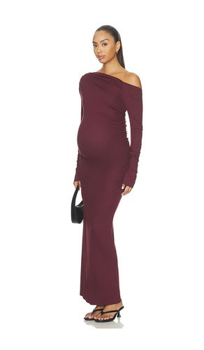ROBE MAXI À MANCHES LONGUES SOFT RIB RUCHED MAXI DRESS en . Taille L. Also en - BUMPSUIT - Modalova