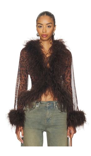 Gigi Sheer Feather Blouse Top en . Taille L. Also en - Bubish - Modalova