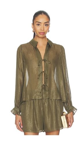Niecey Metallic Chiffon Blouse en ,. Taille XS. Also en S - CAMI NYC - Modalova