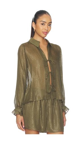 Niecey Metallic Chiffon Blouse en ,. Taille S. Also en XS - CAMI NYC - Modalova
