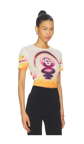 Printed Mesh Baby Tee en . Taille M. Also en S, XS - Casablanca - Modalova