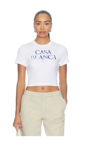 T-SHIRT MEDUSE SPORTIVE STACKED LOGO CROPPED BABY en . Taille M. Also en S, XS - Casablanca - Modalova