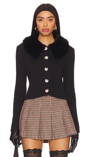 CARDIGAN À COL EN FAUSSE FOURRURE DELILAH en . Taille M. Also en XS - Central Park West - Modalova