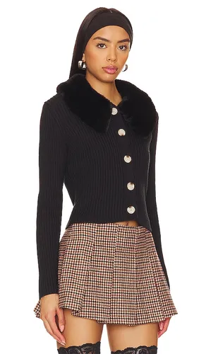 CARDIGAN À COL EN FAUSSE FOURRURE DELILAH en . Taille M. Also en XS - Central Park West - Modalova