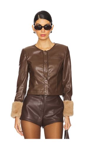 Nola Fur Cuff Lady Jacket in . Size S, XL, XS - Central Park West - Modalova