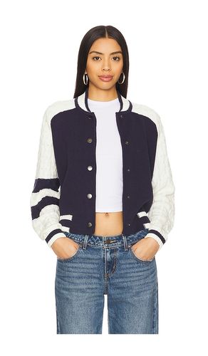 Cable Sleeve Knit Bomber en . Taille S. Also en L - Central Park West - Modalova