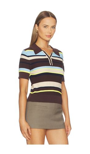 Marlon Pique Stripe Polo en . Taille L. Also en S, XS - Central Park West - Modalova