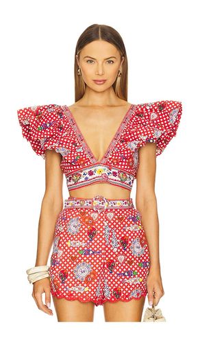 Ruffle Wrap Top in . Size L. Also in M - Camilla - Modalova