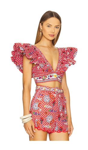 Ruffle Wrap Top in . Size L. Also in M - Camilla - Modalova