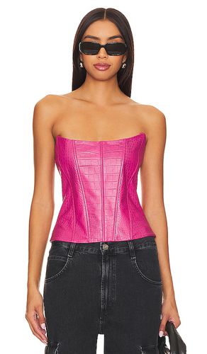 Kaira Leather Top in . Size S, XL, XS - Camila Coelho - Modalova