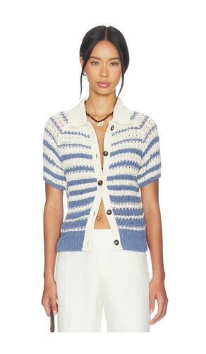 Short Sleeve Polo Cardigan in ,. Size L. Also in M, S, XL, XS, XXS - CLOSED - Modalova