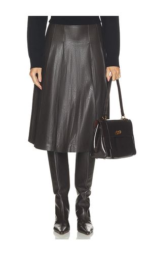 JUPE MIDI PLISSÉE IMITATION CUIR en . Taille L. Also en M, S, XS - Commando - Modalova