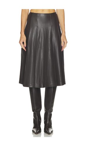 JUPE MIDI PLISSÉE IMITATION CUIR en . Taille XS. Also en S, M, L - Commando - Modalova