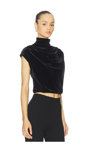 Velvet Draped Mockneck Crop Top en . Taille L. Also en M, S, XS - Commando - Modalova