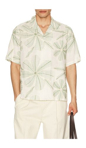 Linen Applique Short Sleeve Shirt in . Size L. Also in M, S, XXL/2X - Corridor - Modalova