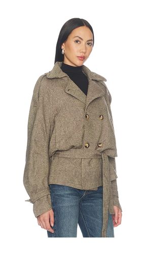 MANTEAU CROISÉ EN LAINE MÉLANGÉE en . Taille S. Also en M, L - Cubic London - Modalova