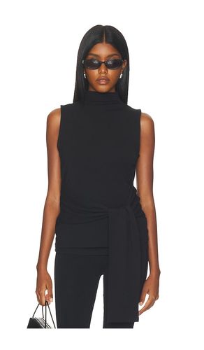 Tie-detail Sleeveless Mock Neck Top en . Taille L. Also en M, S - Cubic London - Modalova