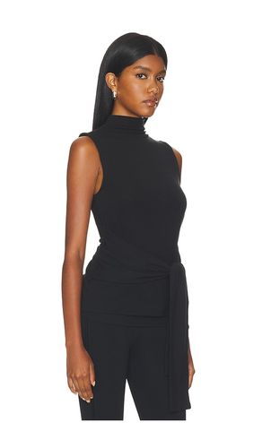 Tie-detail Sleeveless Mock Neck Top en . Taille L. Also en M, S - Cubic London - Modalova