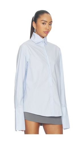 CHEMISE POPELINE À COL HAUT en . Taille M. Also en S - Courtney Zheng - Modalova